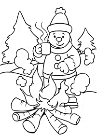 Desenhos de inverno para colorir – Página de colorir 26