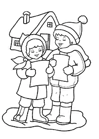 Desenhos de inverno para colorir – Página de colorir 59