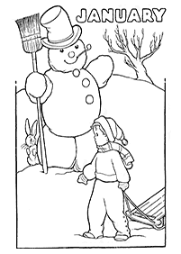 Desenhos de inverno para colorir – Página de colorir 61