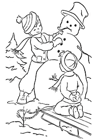 Desenhos de inverno para colorir – Página de colorir 64