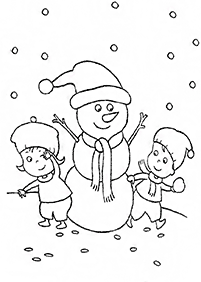 Desenhos de inverno para colorir – Página de colorir 75