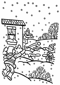 Desenhos de inverno para colorir – Página de colorir 79