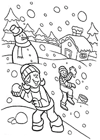 Desenhos de inverno para colorir – Página de colorir 81