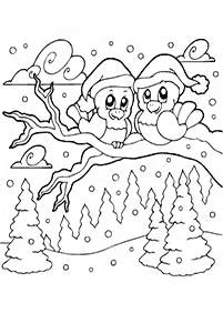 Desenhos de inverno para colorir – Página de colorir 82