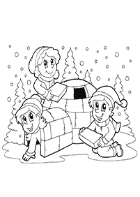 Desenhos de inverno para colorir – Página de colorir 84