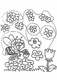 Desenhos de primavera para colorir – Página de colorir 38