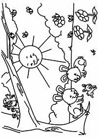 Desenhos de primavera para colorir – Página de colorir 42