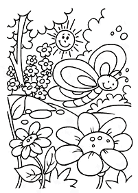 Desenhos de primavera para colorir – Página de colorir 44