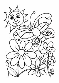 Desenhos de primavera para colorir – Página de colorir 50