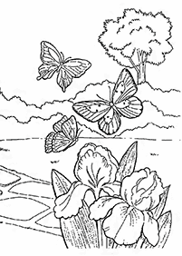 Desenhos de primavera para colorir – Página de colorir 54