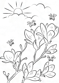 Desenhos de primavera para colorir – Página de colorir 71