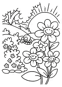 Desenhos de primavera para colorir – Página de colorir 72