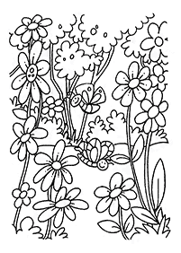 Desenhos de primavera para colorir – Página de colorir 79