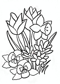 Desenhos de primavera para colorir – Página de colorir 85