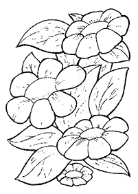 Desenhos de flores para colorir - Página de colorir 36