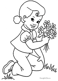 Desenhos de flores para colorir - Página de colorir 68