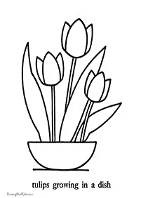 Desenhos de flores para colorir - Página de colorir 91