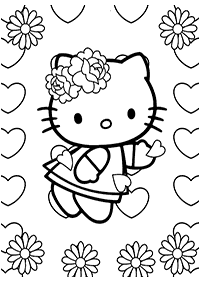 Páginas para colorir da Hello Kitty – Página de colorir 100