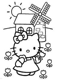 Páginas para colorir da Hello Kitty – Página de colorir 104