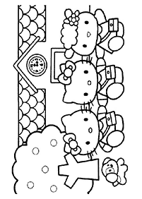 Páginas para colorir da Hello Kitty – Página de colorir 106