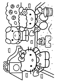 Páginas para colorir da Hello Kitty – Página de colorir 110