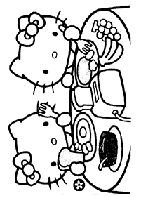 Páginas para colorir da Hello Kitty – Página de colorir 112
