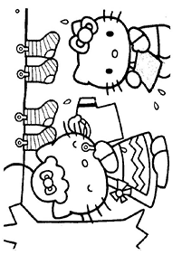 Páginas para colorir da Hello Kitty – Página de colorir 113