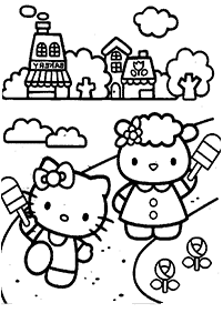 Páginas para colorir da Hello Kitty – Página de colorir 118