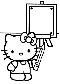 Páginas para colorir da Hello Kitty – Página de colorir 61