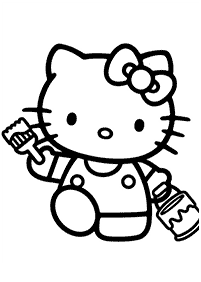 Páginas para colorir da Hello Kitty – Página de colorir 63