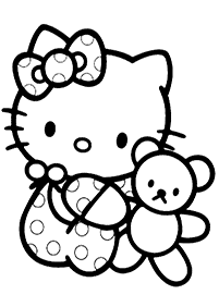 Páginas para colorir da Hello Kitty – Página de colorir 64