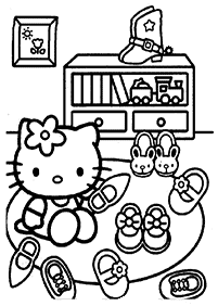 Páginas para colorir da Hello Kitty – Página de colorir 66