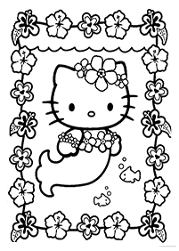 Páginas para colorir da Hello Kitty – Página de colorir 76