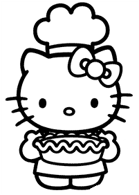 Páginas para colorir da Hello Kitty – Página de colorir 77