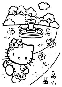 Páginas para colorir da Hello Kitty – Página de colorir 78