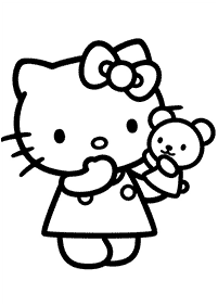 Páginas para colorir da Hello Kitty – Página de colorir 81