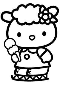 Páginas para colorir da Hello Kitty – Página de colorir 85