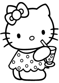 Páginas para colorir da Hello Kitty – Página de colorir 88