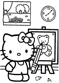 Páginas para colorir da Hello Kitty – Página de colorir 90
