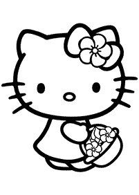 Páginas para colorir da Hello Kitty – Página de colorir 99