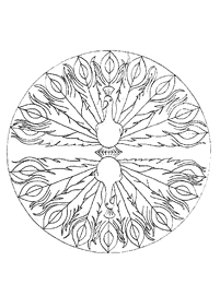 Mandalas de animais para colorir – Página de colorir 35