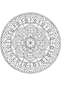 Páginas com mandalas para colorir – Página 102