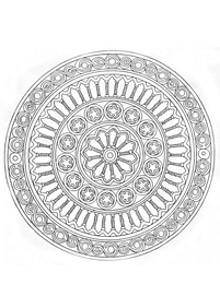 Páginas com mandalas para colorir – Página 116