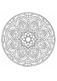 Páginas com mandalas para colorir – Página 29