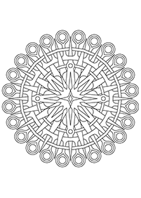 Páginas com mandalas para colorir – Página 38