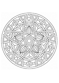 Páginas com mandalas para colorir – Página 39