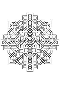 Páginas com mandalas para colorir – Página 40