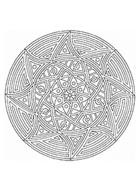 Páginas com mandalas para colorir – Página 45