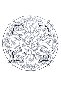 Páginas com mandalas para colorir – Página 52