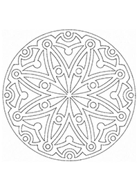 Páginas com mandalas para colorir – Página 55